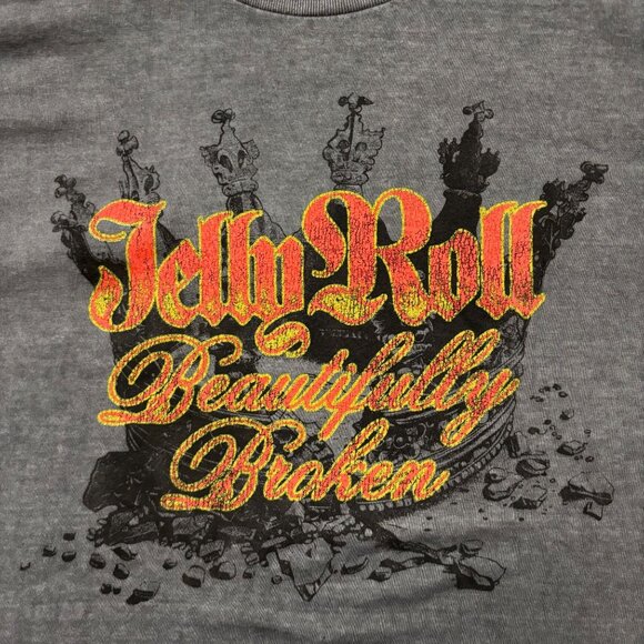 Jelly Roll Beautifully Broken Album Country Tee L - Picture 2 of 4